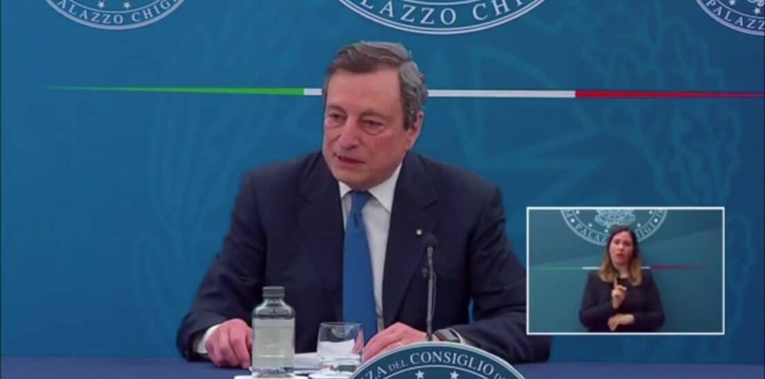 draghi riaperture 26 aprile