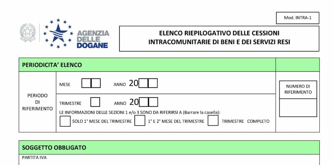 modello intrastat